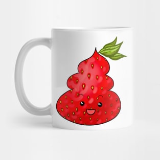 Cute Strawberry Poop Emoji Mug